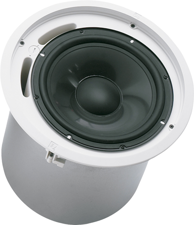 EVID C10.1 10" HIGH PERFORMANCE IN CEILING SUBWOOFER WITH CAN ENCLOSURE, TILE RAILS, AND MOUNTING RING